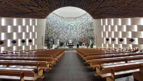 Eglise Saint-Hubert - Noirmont - Suisse  - Architecture : Pierre Dumas - Eglise consacre en 1969  
