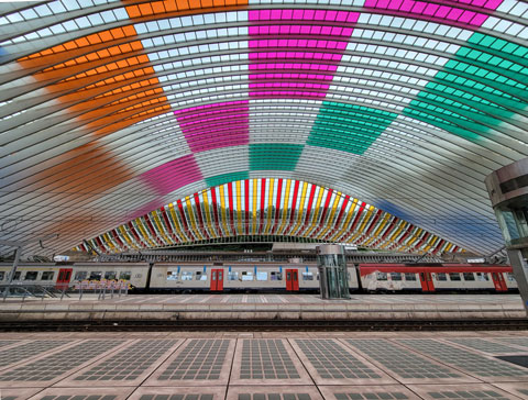 Gare de Lige-Guillemins  - Lige - Belgique     -  Architecture: Santiago Calatrava Valls